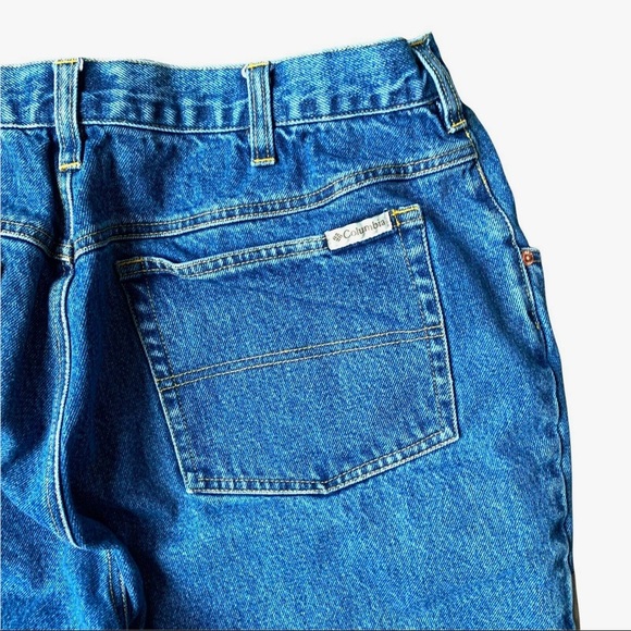 Columbia Sz 34 X 31 Brush Guard Reinforced Canvas Denim Hunting Jeans Pants - Picture 11 of 11
